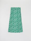 Spódnica midi w kwiaty - zielony - SINSAY - small4