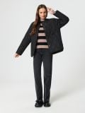 Kurtka pikowana - czarny - SINSAY - small2