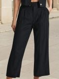 Spodnie culotte - czarny - SINSAY - small1