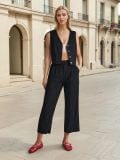 Spodnie culotte - czarny - SINSAY - small5