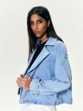 Farmer moto jakna - plava - SINSAY - small4