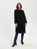 Pardesiu cu rând dublu de nasturi - negru - SINSAY - small3