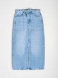 Jeans midi suknja s kaišem - plava - SINSAY - small5