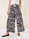 Παντελόνι culotte από βισκόζη - πολυχρωμο - SINSAY - small1