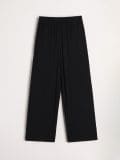 Viskozne široke pantalone - crno - SINSAY - small5