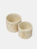 Plant pot 2 pack - yellow - SINSAY - small2
