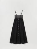 Gombos midi ruha - fekete - SINSAY - small2