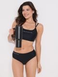 Dół od bikini w sportowym stylu - czarny - SINSAY - small2