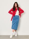 Teksariidest midiseelik - sinine - SINSAY - small3