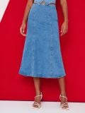 Farmerka midi suknja - plavi džins - SINSAY - small1