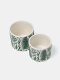 Plant pot 2 pack - brownish green - SINSAY - small2