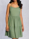 Mini obleka - temno zelena - SINSAY - small2