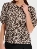 Bluza z balonastimi rokavi - večbarvna - SINSAY - small1