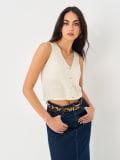 Traper midi suknja s prorezom - plava - SINSAY - small4