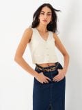 Traper midi suknja s prorezom - plava - SINSAY - small6