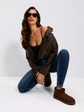 Super skinny jeans z visokim pasom - mornarica - SINSAY - small3
