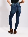 Super skinny jeans z visokim pasom - mornarica - SINSAY - small2