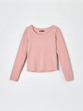 Majica z dolgimi rokavi - roza - SINSAY - small4