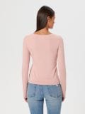 Majica z dolgimi rokavi - roza - SINSAY - small3