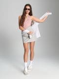Top in cotone - rosa cipria - SINSAY - small3