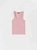 Top in cotone - rosa cipria - SINSAY - small2
