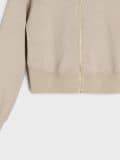 Hanorac cu glugă și fermoar soft touch - nude - SINSAY - small8