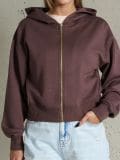Dressipluus soft touch - tumepruun - SINSAY - small1