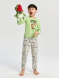 Set pijama - gri deschis - SINSAY - small1
