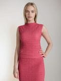 Strukturirana bluza bez rukava - roze - SINSAY - small5