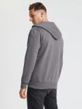 Basic zip up hoodie - light grey - SINSAY - small5