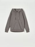 Basic zip up hoodie - light grey - SINSAY - small1