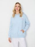 Hoodie s natpisom - svijetlo plava - SINSAY - small1