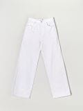 Ψηλόμεσο τζιν παντελόνι wide leg - λευκο - SINSAY - small5