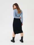 Spódnica midi z rozcięciem - czarny - SINSAY - small3