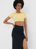 Fustă midi cu cusături - negru - SINSAY - small1