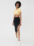 Fustă midi cu cusături - negru - SINSAY - small2