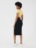 Fustă midi cu cusături - negru - SINSAY - small3