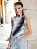 Rebrast top - večbarvna - SINSAY - small6