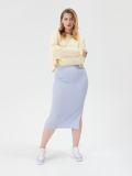 Fustă midi din tricot striat - light blue - SINSAY - small1