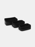 Kutija za odlaganje 3 pack - crno - SINSAY - small1