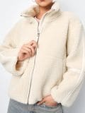 Τζάκετ teddy - κρεμ - SINSAY - small3