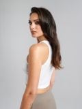 Top s tankim naramenicama - bijelo - SINSAY - small3