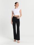 Crop top majica - belo - SINSAY - small4