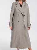 Dugi kaput u houndstooth uzorku - siva - SINSAY - small4