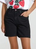 Bermudy jeansowe - czarny - SINSAY - small1
