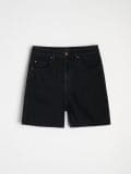 Bermudy jeansowe - czarny - SINSAY - small5