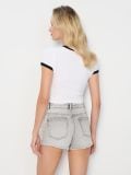 Джинсові шорти high waist - сірий - SINSAY - small3