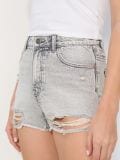 High waist kratke hlače od trapera - svijetlo siva - SINSAY - small1