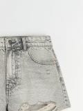 High waist kratke hlače od trapera - svijetlo siva - SINSAY - small11
