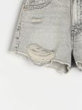 High waist kratke hlače od trapera - svijetlo siva - SINSAY - small12